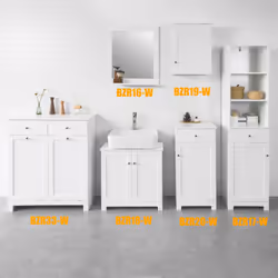 SoBuy BZR33-W armoire de rangement de salle de bain - Vue supplémentaire 9