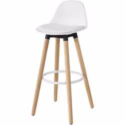 Description générale Ce tabouret haut de bar au design simple et moderne est idéal pour un bar, un salon, une cafétéria, un g ...