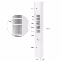 SoBuy BZR34-W Armoire de rangement de salle à manger - Vue supplémentaire 4