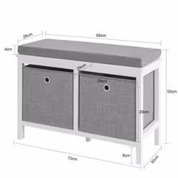 SoBuy FSR81-HG Organisateur pour chaussures Ouvert