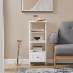 SoBuy FBT91-W Table de nuit et table de chevet