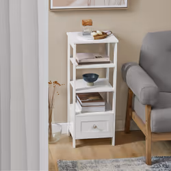 SoBuy FBT91-W Table de nuit et table de chevet