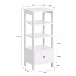 SoBuy FBT91-W Table de nuit et table de chevet - Vue supplémentaire 4