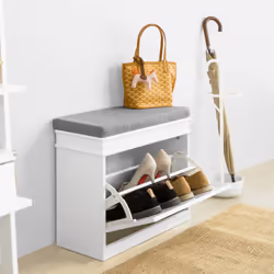 SoBuy FSR82-K-W Organisateur pour chaussures Ouvert