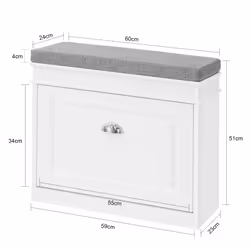 SoBuy FSR82-K-W Organisateur pour chaussures Ouvert - Vue supplémentaire 4