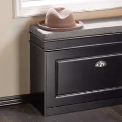 SoBuy FSR82-L-SCH Banc à Chaussures Ouvert avec Coussin 75 cm Blanc - Vue supplémentaire 6
