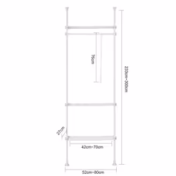 SoBuy KLS07-W cintre