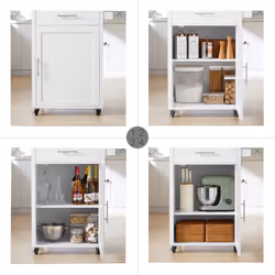 SoBuy FKW102-WN Chariot de transport d'aliments - Vue supplémentaire 5