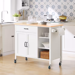 SoBuy FKW103-WN Chariot de transport d'aliments