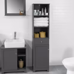 SoBuy BZR17-DG Armoire de rangement de salle à manger