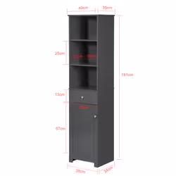 SoBuy BZR17-DG Armoire de rangement de salle à manger