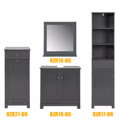SoBuy BZR17-DG Armoire de rangement de salle à manger - Vue supplémentaire 6