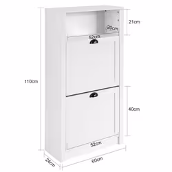 SoBuy FSR87-K-W Organisateur pour chaussures Ouvert - Vue supplémentaire 5