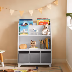 SoBuy KMB34-W armoire de rangement pour enfant Coffre