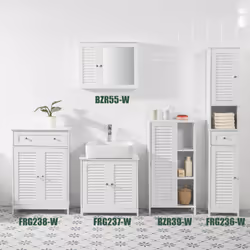 SoBuy BZR39-W armoire de rangement de salle de bain