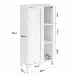 SoBuy BZR39-W armoire de rangement de salle de bain - Vue supplémentaire 4
