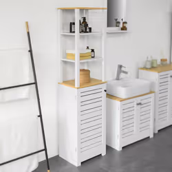 SoBuy BZR43-W Armoire de rangement de salle à manger