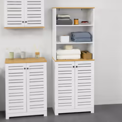 SoBuy BZR44-W Armoire de rangement de salle à manger