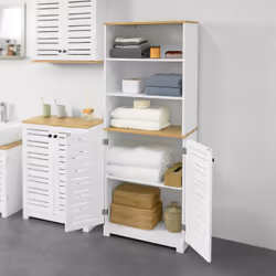 SoBuy BZR44-W Armoire de rangement de salle à manger