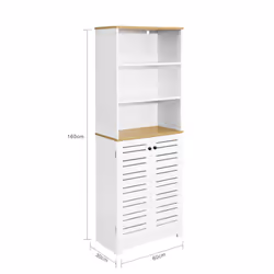 SoBuy BZR44-W Armoire de rangement de salle à manger - Vue supplémentaire 4