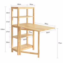 SoBuy FWT70-N table de cuisine et de salle à manger - Vue supplémentaire 4