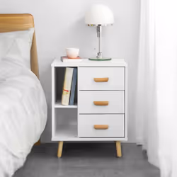 SoBuy FBT95-W Table de nuit et table de chevet
