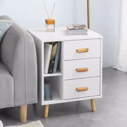 SoBuy FBT95-W Table de nuit et table de chevet - Vue supplémentaire 4