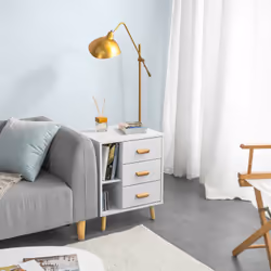 SoBuy FBT95-W Table de nuit et table de chevet - Vue supplémentaire 7