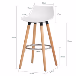 SoBuy FST86-W Tabouret de bar