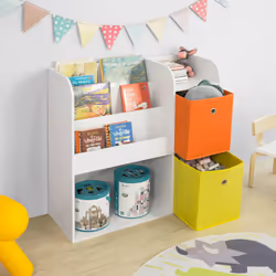 SoBuy KMB37-W armoire de rangement pour enfant Coffre