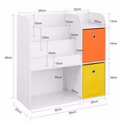 SoBuy KMB37-W armoire de rangement pour enfant Coffre - Vue supplémentaire 5