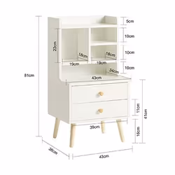 SoBuy FBT100-W Table de nuit et table de chevet