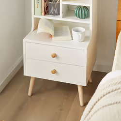 SoBuy FBT100-W Table de nuit et table de chevet - Vue supplémentaire 7
