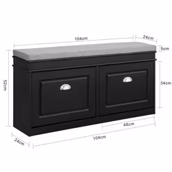 SoBuy FSR64-SCH Organisateur pour chaussures Ouvert