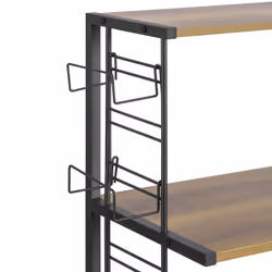 SoBuy KCR08-PF Étagère pour Four à Micro-Ondes 2 Tablettes Noir 60x36x72 cm - Vue supplémentaire 6