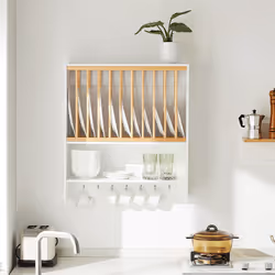 SoBuy KCR09-W étagères Panneaux MDF