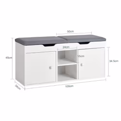 SoBuy FSR96-W Organisateur pour chaussures Ouvert