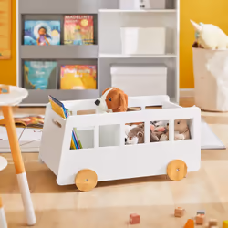 SoBuy KMB41-W armoire de rangement pour enfant Coffre