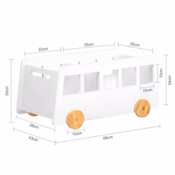 SoBuy KMB41-W armoire de rangement pour enfant Coffre - Vue supplémentaire 4