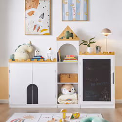 SoBuy KMB43-W armoire de rangement pour enfant Coffre - Vue supplémentaire 4