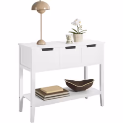 Sobuy FSB51-W Meuble Console de Chambre à Coucher Couloir Salon Entrée Bureau, Blanc Cette table de console, au design simple ...