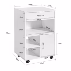 SoBuy FBT106-W Table de nuit et table de chevet - Vue supplémentaire 4