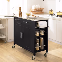 SoBuy FKW108-SCH Chariot de transport d'aliments