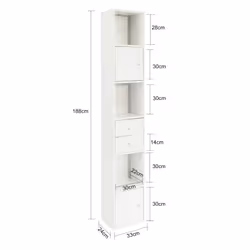 SoBuy STR10-W Armoire de rangement de salle à manger - Vue supplémentaire 4