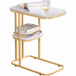 Description générale La table basse SoBuy FBT110-G allie design contemporain et fonctionnalité. Avec ses deux étagères de ran ...