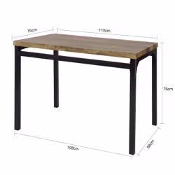 SoBuy OGT28-N table de cuisine et de salle à manger