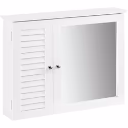 SoBuy BZR55-W Meuble Haut de Salle de Bain avec avec Porte Miroir Une solution simple pour optimiser le rangement dans votre  ...