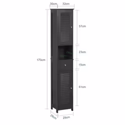 SoBuy FRG236-DG Armoire de rangement de salle à manger - Vue supplémentaire 3