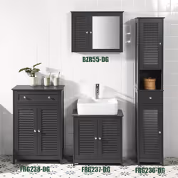 SoBuy FRG236-DG Armoire de rangement de salle à manger - Vue supplémentaire 8