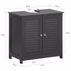 SoBuy FRG238-DG armoire de rangement de salle de bain - Vue supplémentaire 4